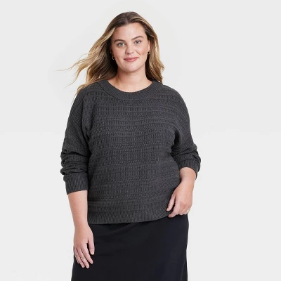 Women's Crewneck Cotton Pullover Sweater - Universal Thread™ 6 Women's Crewneck Cotton Pullover Sweater - Universal Thread™ - Image 6