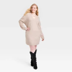 Women's Long Sleeve Tunic Mini Sweater Dress - Universal Thread™ -Best Women Clothing GUEST 05995cf4 3e13 4b94 835b d7050c2aaf45