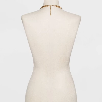 Disc Charm And Chain Layered Necklace - Universal Thread™ Gold 2 Disc Charm And Chain Layered Necklace - Universal Thread™ Gold - Image 2