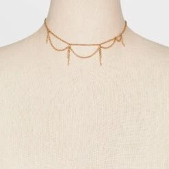 Swag Choker Chain Choker Necklace - Universal Thread™ Gold