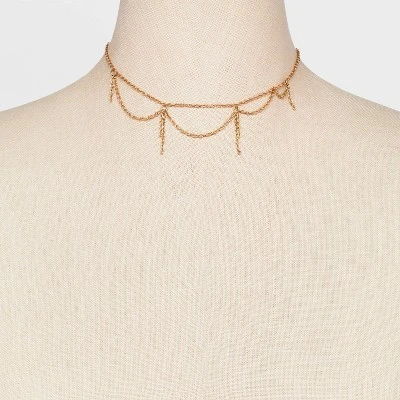 Swag Choker Chain Choker Necklace - Universal Thread™ Gold 1 Swag Choker Chain Choker Necklace - Universal Thread™ Gold