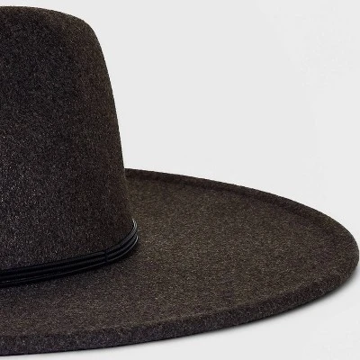 Felt Wide Brim Fedora Hat - Universal Thread™ 3 Felt Wide Brim Fedora Hat - Universal Thread™ - Image 3