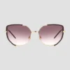 Women's Metal Cateye Sunglasses - Universal Thread™ Gold