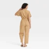 Women's Short Sleeve Button-Front Boilersuit - Universal Thread™