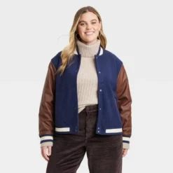 Women's Shrunken Varsity Jacket - Universal Thread™ -Best Women Clothing GUEST 3217edd9 5435 4696 843d 9a1030ace912