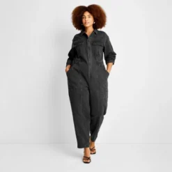 Women's Long Sleeve Denim Jumpsuit - Universal Thread™ -Best Women Clothing GUEST 36893b7e 1d65 4064 a92e 2a384859d54f