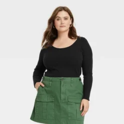 Women's Shrunken Rib Scoop Neck Pullover Sweater - Universal Thread™ -Best Women Clothing GUEST 46d61cfa 4fa2 4665 91fb db8bdf303114