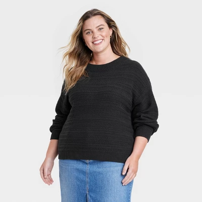Women's Crewneck Cotton Pullover Sweater - Universal Thread™ 3 Women's Crewneck Cotton Pullover Sweater - Universal Thread™ - Image 3