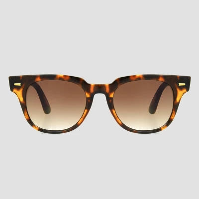 Women's Tortoise Shell Print Narrow Rectangle Sunglasses - Universal Thread™ Brown 3 Women's Tortoise Shell Print Narrow Rectangle Sunglasses - Universal Thread™ Brown - Image 3
