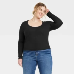 Women's Long Sleeve Ribbed Scoop Neck T-Shirt - Universal Thread™ 10 Women's Long Sleeve Ribbed Scoop Neck T-Shirt - Universal Thread™ -Best Women Clothing GUEST 79d5e5ec 92ea 490b a77f f7cc45e6dd48