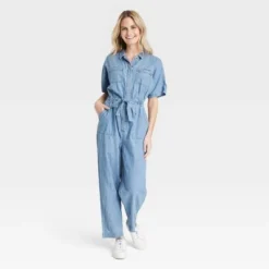 Women's Button-Front Short Sleeve Boilersuit - Universal Thread™ Indigo 6 Women's Button-Front Short Sleeve Boilersuit - Universal Thread™ Indigo -Best Women Clothing GUEST 7ade1262 7338 4ed6 a7a9 37a00844e93a
