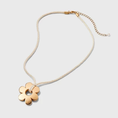 Roped Cord And Charm Quartz Pendant Necklace - Universal Thread™ 2 Roped Cord And Charm Quartz Pendant Necklace - Universal Thread™ - Image 2