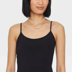 Pink Seedbead And Station Necklace Set 3pc - Universal Thread™ Gold