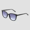 Women's Crystal Plastic Square Sunglasses - Universal Thread™ Black