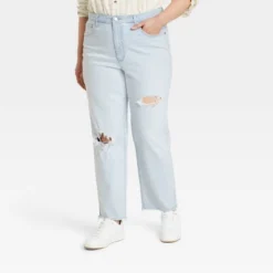 Women's High-Rise 90's Distressed Straight Jeans - Universal Thread™ -Best Women Clothing GUEST a4ee42ad 40de 4600 a6e6 2d0670d5e98e