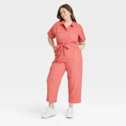 Women's Short Sleeve Button-Front Boilersuit - Universal Thread™ -Best Women Clothing GUEST a5c36768 d5b9 4785 a132 1dd0f30245c8
