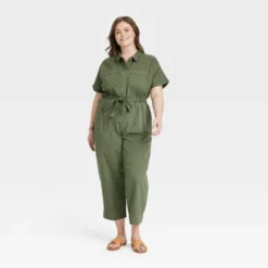 Women's Short Sleeve Button-Front Boilersuit - Universal Thread™ -Best Women Clothing GUEST a62f0c77 b4ea 4cfb b701 1cda858ea2aa