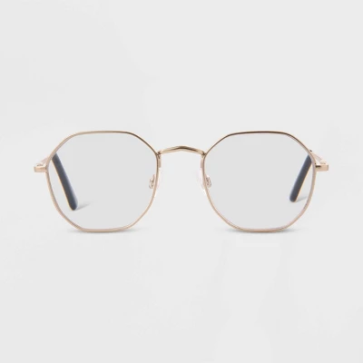 Women's Satin Metal Round Blue Light Filtering Reading Glasses - Universal Thread™ Silver 3 Women's Satin Metal Round Blue Light Filtering Reading Glasses - Universal Thread™ Silver - Image 3