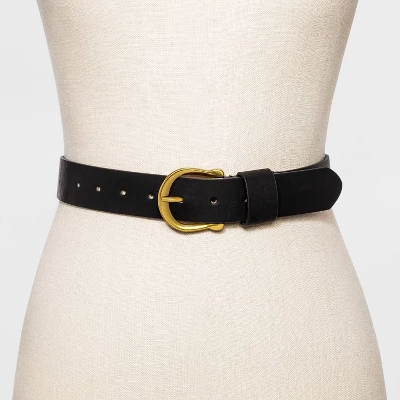 Women's Solid Horseshoe Belt - Universal Thread™ 1 Women's Solid Horseshoe Belt - Universal Thread™