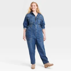 Women's Long Sleeve Denim Jumpsuit - Universal Thread™ -Best Women Clothing GUEST bce27eb4 3450 4349 be16 e9054fbadd29