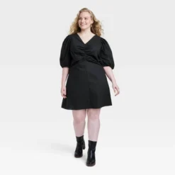 Women's Elbow Puff Sleeve Ruched Mini Dress - Universal Thread™ -Best Women Clothing GUEST c0b63799 b25b 425d 9c98 b19acefc49fd