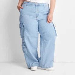 Women's High-Rise Wide Leg Denim Cargo Pants - Universal Thread™ 8 Women's High-Rise Wide Leg Denim Cargo Pants - Universal Thread™ -Best Women Clothing GUEST c36451fe c6ed 4acd 9114 367b0b86f631