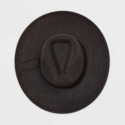 Felt Wide Brim Fedora Hat - Universal Thread™ 2 Felt Wide Brim Fedora Hat - Universal Thread™ - Image 2
