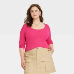 Women's Shrunken Rib Scoop Neck Pullover Sweater - Universal Thread™ -Best Women Clothing GUEST d2095102 dfa0 40c3 83eb 56ddf6dcb079