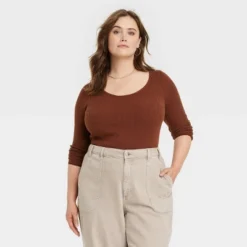 Women's Shrunken Rib Scoop Neck Pullover Sweater - Universal Thread™ -Best Women Clothing GUEST e309cd45 951f 49be 9b02 1b3e38be45d2