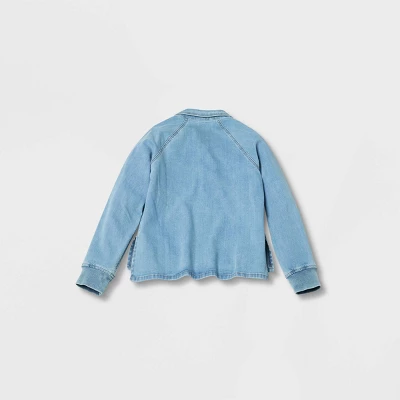 Women's Adaptive Long Sleeve Button-Down Denim Shirt - Universal Thread™ Medium Wash 1 Women's Adaptive Long Sleeve Button-Down Denim Shirt - Universal Thread™ Medium Wash