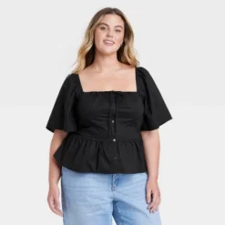 Women's Flutter Short Sleeve Corset Blouse - Universal Thread™ 6 Women's Flutter Short Sleeve Corset Blouse - Universal Thread™ -Best Women Clothing GUEST f9789562 f610 4b60 a3b2 d619d6aaaa32